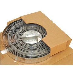 Zoro Select Ds-201-10 Duct Strapping, Galvanized Steel, 20 Ga, 1 In W X