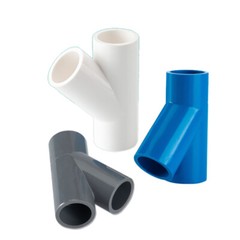 PVC Pipe Fitting 45° Y Branch Connector Plumbing Coupling Solvent Weld 20-160mm