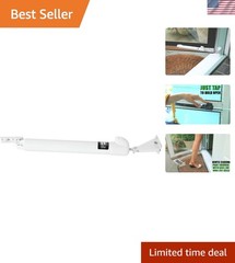 Touch ‘n Hold Smooth Door Closer – Single Kit White – Standard-Duty Door Clos…