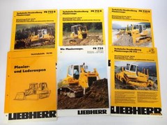 Liebherr PR 712 712B 722B 724 732B Bulldozer 5x Brochure Sales Info 1994