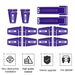 CheroCar Door Hinge Cover &Tailgate Hinge Cover Exterior Accessories Decorati…