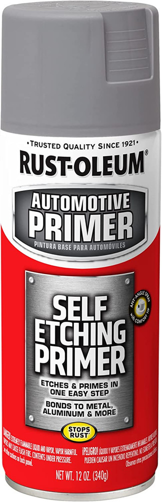 Rust-Oleum 249322 Automotive Self Etching Primer Spray Paint, 12 Oz, Dark Green