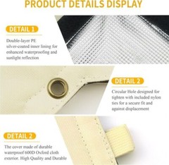 Backflow Preventer Insulated Cover for Winter Water Well Pumps Freeze Protection