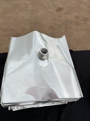 *BLOWOUT* New Lot Of (30) 2” Aluminum Tube Pipe Square Flashing 19” X 19.5”