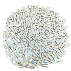 Btmiey 1.1Lb Water Drop Petal Leaves Ceramic Mosaic Tiles For Diy