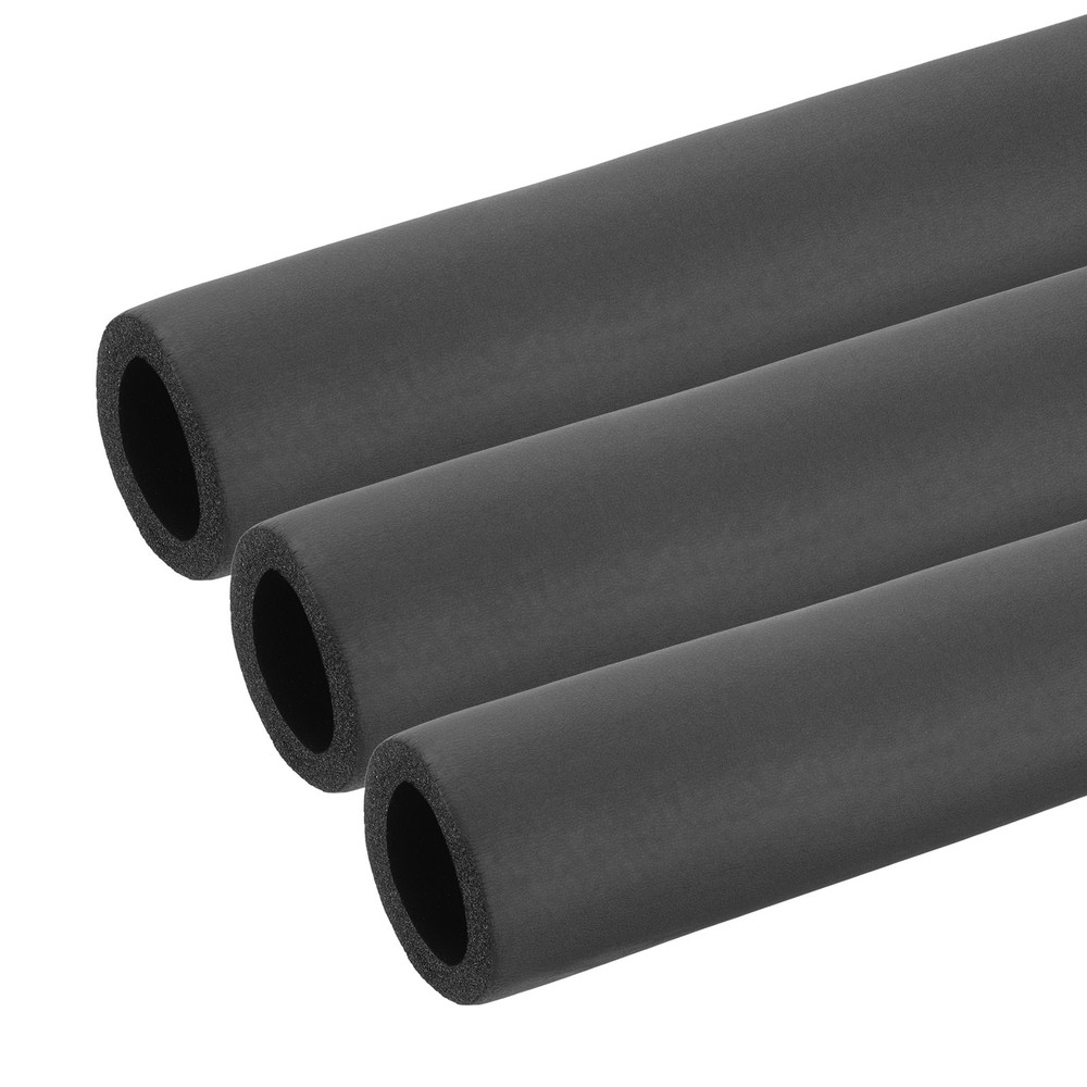 3Pcs 1-1/4″ (32mm) ID x 3Ft x 0.35″ Pipe Insulation Foam Tube Black