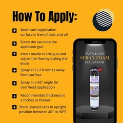 Vega Bond Purplecoat Single Component Spray Foam Insulation 18-Packs-360BF