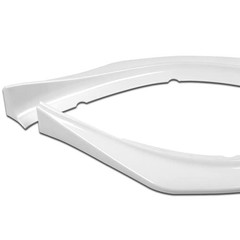 3Pcs Front Bumper Lip Kit for Mitsubishi Lancer Ralliart GT GTS 2009-2015 White