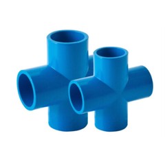 PVC 4-Way Equal Water Supply Connector Coupling Pressure Pipe Fittings 20~160mm