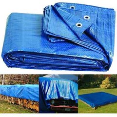 HEAVY DUTY TARPAULIN WATERPROOF FOR ROOFING COVER TARP GROUND CAMPING SHEET NEW