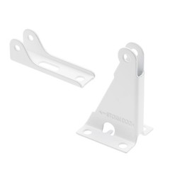 Storm & Screen Door Closer Jamb Bracket Repair Kit – White, Easy Install, Single