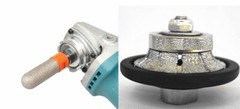Diamond 3/4″ Demi Bullnose Profiler 20mm Finger Milling Bit porcelain ceramic