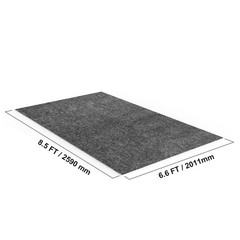 Waterproof Garage Floor Mat for Under Car, Non – slip 6.6’x8.5′ Compact Size
