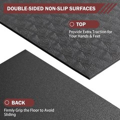 Stepwaver Extra Large Exercise Mat, 6’x4’/7’x5′ /8’x5′ (6mm) Thick Workout Ma…