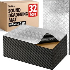 32 sqft Sound Deadening Mat, 197 mil5mm Sound Deading Material for Cars, Auto