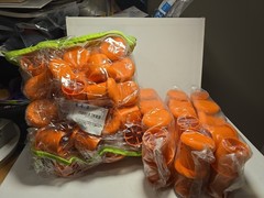 DESLAURIERS ECON-O-GUARD Lot of 75 #3 to #8 Plastic Orange Rebar Safety Caps