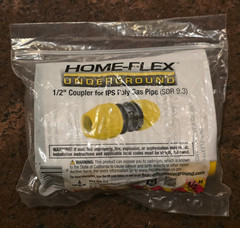 HOME-FLEX 18-429-005 1/2 inch Underground Yellow IPS Poly Gas Pipe Coupler