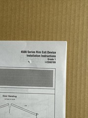 Hager 4501 Rim Device 36 in. Door US4 158107 (REV 2) NEW SATIN/BRUSHED BRASS