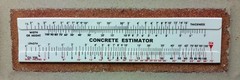 Concrete Slide Ruler Lot of 3pcs 100 Yard Volume Calculator MADE IN USA!!!!