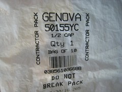 30- 50155 Tube Caps 1/2 in, Slip, 400 psi at 73 deg F and 100 psi at 180 deg F,