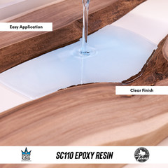 CLEAR EPOXY RESIN 1 GALLON KIT * UV RESISTANT * MARINE GRADE * NON-TOXIC * BOAT