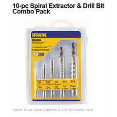 11117Hanson EXTRACTOR SPIRAL SET 10PC SCREW&COBALT DRILL BIT