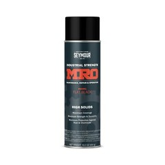 Seymour 620-1413, MRO Industrial Strength Spray Paint, Flat Black, 16oz, 1ea