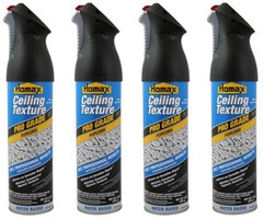 Homax 4575 14 oz Pro Grade Popcorn Ceiling Texture Aerosol – Pack of 4