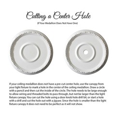 Outwater 22-5/8″ x 1-3/4″ Leaf Polyurethane Ceiling Medallion (Single Pack)