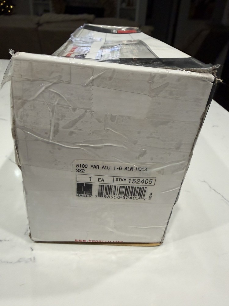 Hager Surface Mounted Door Closer 5100 PAR ADJ 1-6 ALM HDCS SX2