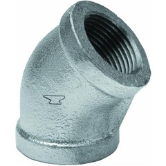 Anvil 8700126850, Malleable Iron Pipe Fitting, 45 Degree 2 Inch, Silver