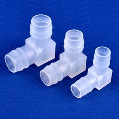 Equal Reducer Elbow Pipe Connector Barbed Air Water Hose Joiner 2.4-20mm Plastic