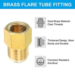 3/8″ Female Flare x 1/2″ Male Flare Connectors Brass Adapter Reducing