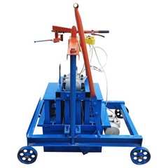220V Hollow Block Making Machine 3-Block 15.7×5.9×7.8″ Bricks Each Time 550WX2