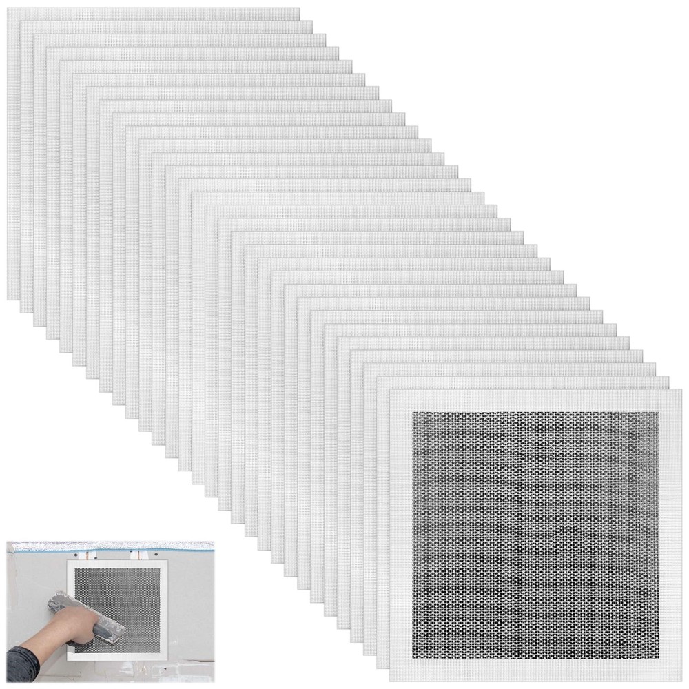 30 Pcs 8 Inch Drywall Repair Kit Self Adhesive Mesh Drywall Patches for Holes…