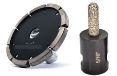 Repointing Brick & Grinding Concrete Diamond Tool Kit raking bit included