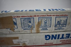Lot of 2 Husky Plastic Sheeting 1.5 MIL 12 ft x 200 ft Rolls Clear Poly Film