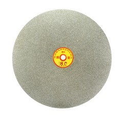 250mm 10″ Grit 80 Diamond Coated Flat Lap Disk Wheel Grinding Sanding Disc