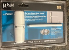 Wright Vwc50wh Vertical Interior Door Closer White surface mount