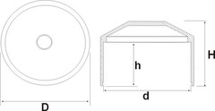 Fence post cap ∅40 mm fence caps anthracite post cap pyramid round