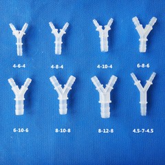 Y-Type Three Way Plastic Connector 3Joint Pipe Reducer Splitter Fitting 2.4-20mm