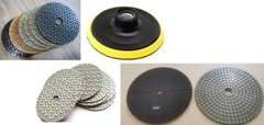 7″ Diamond Polishing Pad Buffer 13+1 stone granite marble gloss restorer repair