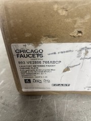 Chicago Faucets 802-VE2805-765ABCP Hot and Cold Water Metering Sink Faucet