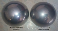 MIRRORLIKE SUPER CHROME 1LB/0.45KG + CRYSTAL CLEAR 1LB/0.45KG POWDER COATING SET