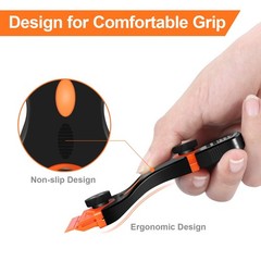 2PACK Razor Blade Scraper, 2-in-1 Scraper Tool 4.7×1.8×0.4inches, Blue+orange