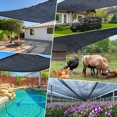 70% Garden Shade Cloth, 10x20FT HDPE Mesh Tarp with Upgraded Grommets, Keten …