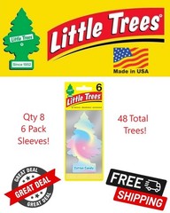 Little Trees 60282 Cotton Candy Hanging Air Freshener for Car & Home 48 Pack!