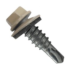 14 x 7/8″ Surrey Beige – Stitch Tek Metal Roofing Screws Type 1 Drill Point -…