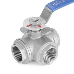 1/4″ 3/8″ 1/2″ 3/4″ 1″ 1-1/2″ 2″ Stainless Steel Three-Way Ball Valve T/L Type