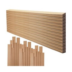 100 Pcs 45 x 1-1/2 x 1/16 Inch Drywall Shims Cardboard Wallet Shim Use to But…